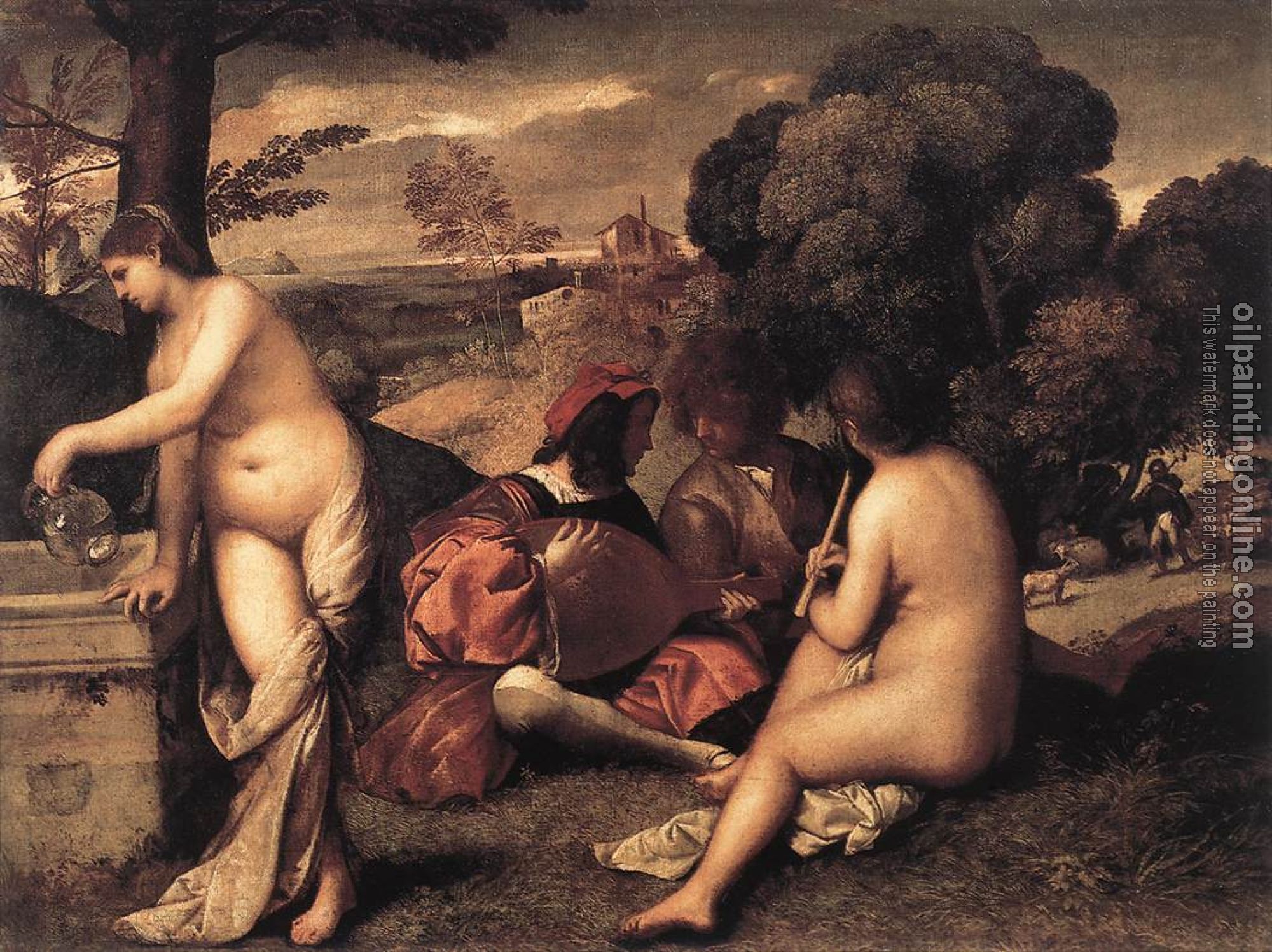 Giorgione - Pastoral Concert, Festa Campestre